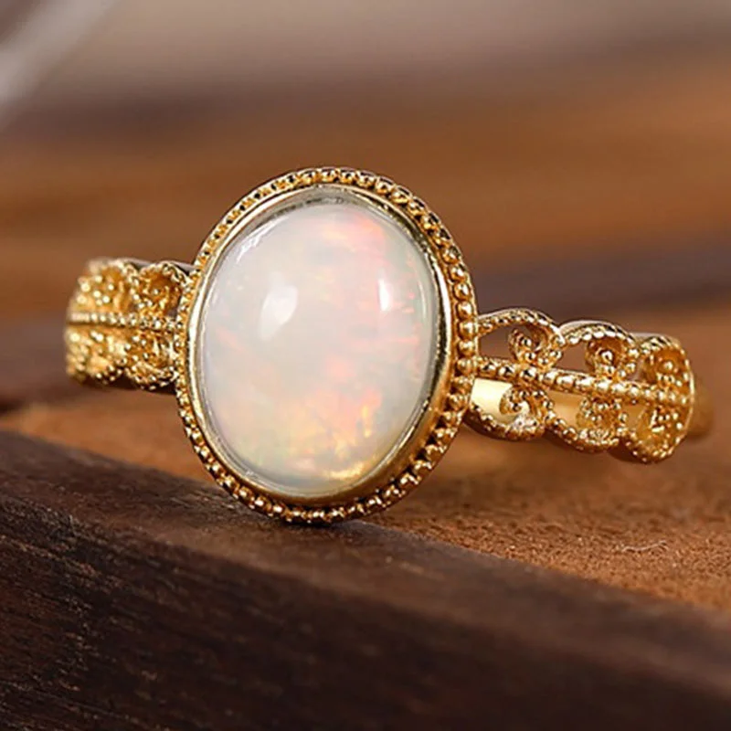 Opal Love Success 925 Sterling Silver Adjustable Ring
