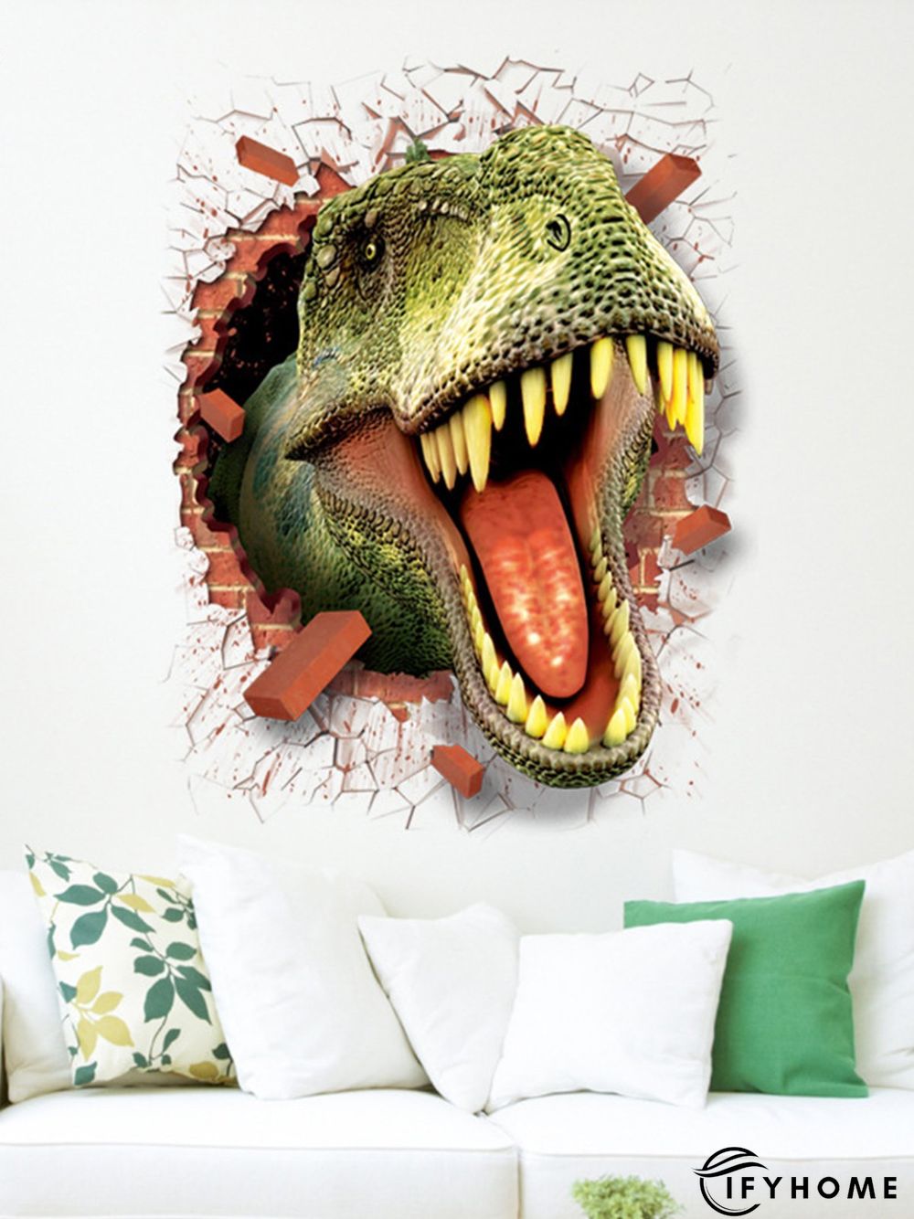 3D Creative Dinosaur Decorative Sticker Bedroom Wall Sticker | IFYHOME