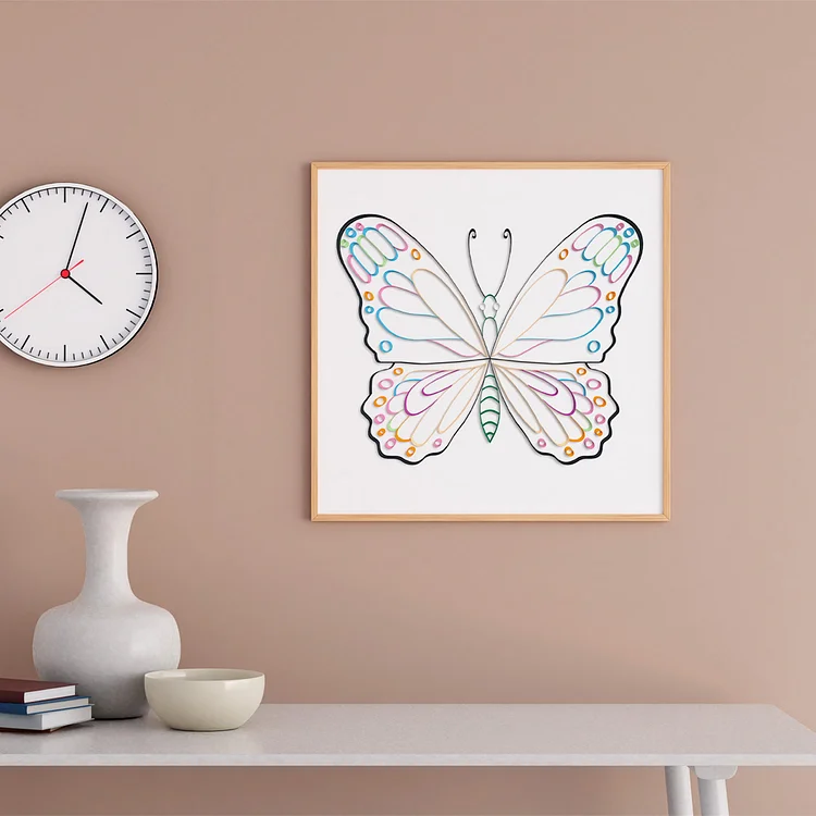 Paper Filigree Painting Kit- Butterfly