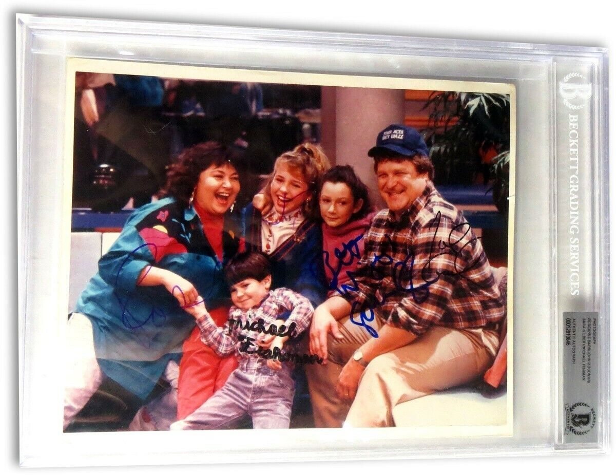 Roseanne Cast Signed Autographed Photo Poster painting Barr John Goodman Gilbert BGS Beckett