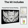 DIY Pearl Painting Wolf for Home Wall Decor with Frame(20x30cm)