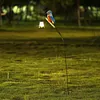 Solar Powered Kingfisher Garden Stake Lantern Outdoor Warm LED Decor