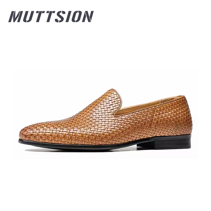 MUTTSION Braided Shoes Breathable Business Casual Handmade Loafers  MUTTSION.COM MUTTSION