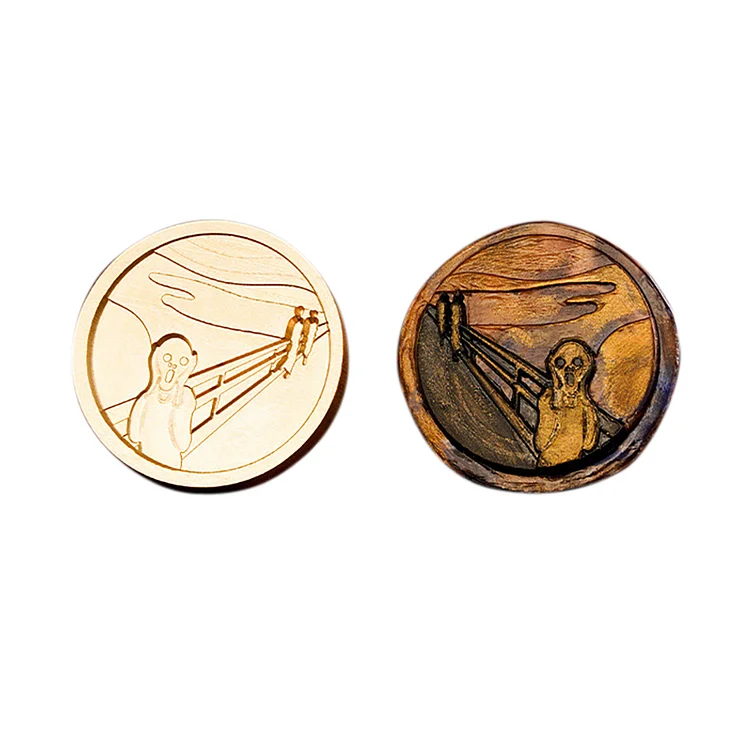 Diy Fire Lacquer Round Sealing Wax Stamp Head gbfke