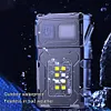 COB SMD USB Charging Hat Clip Light LED Keychain Flashlight Rotatable Work Light