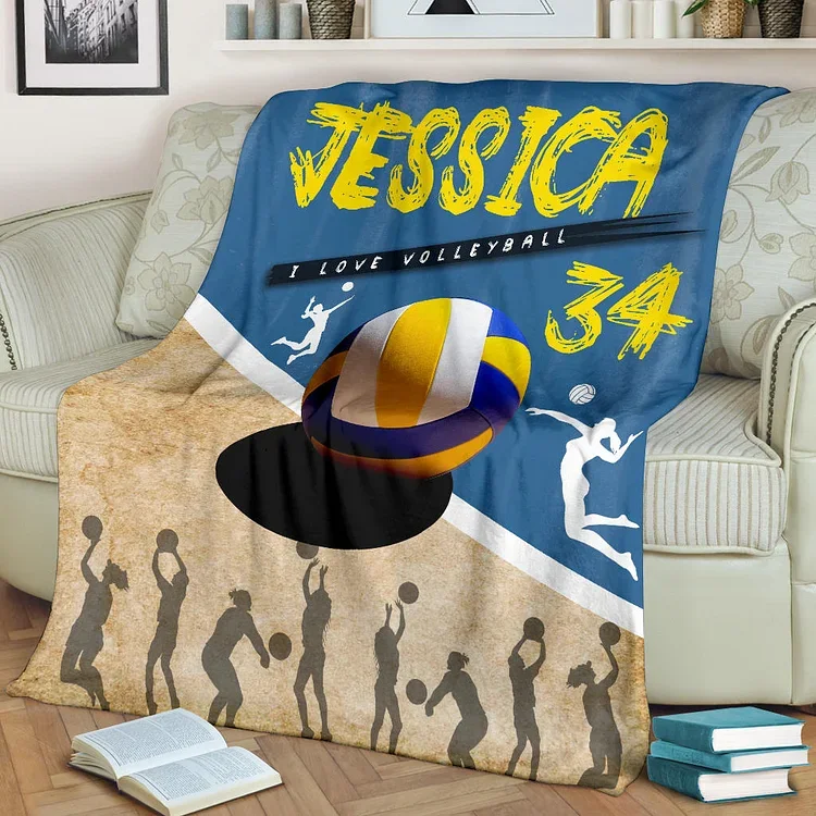 Personalized Volleyball Blanket For Comfort & UniqueBKKid403