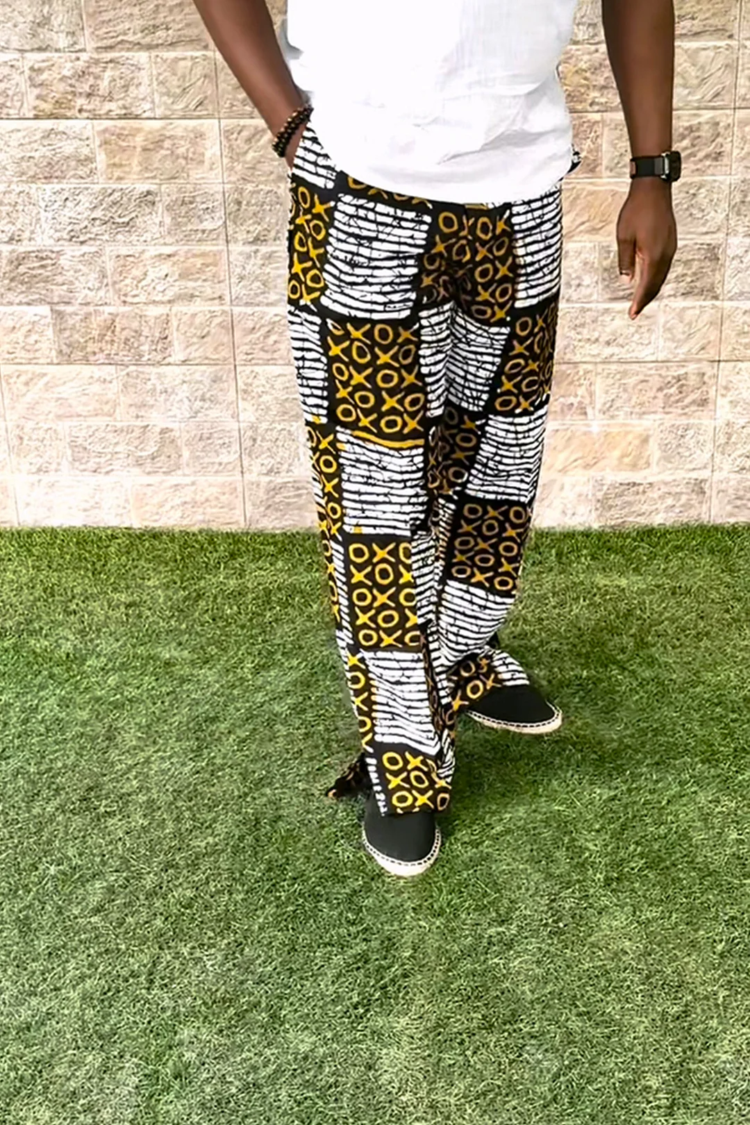 XO Patterned Abstract Print Pants -INSPIREUSE