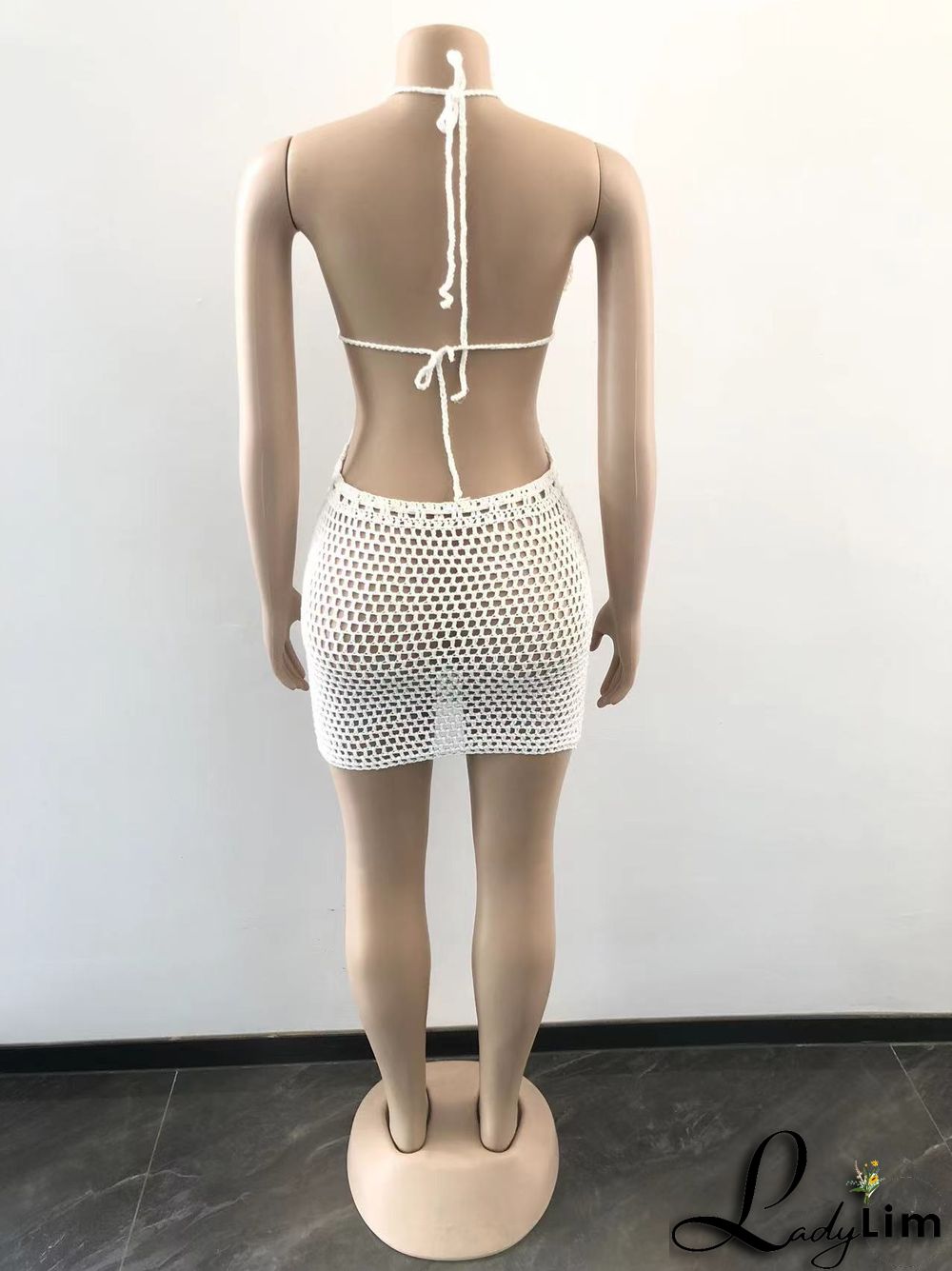 Hand Crochet Knitted Hip Casual Beach Dress