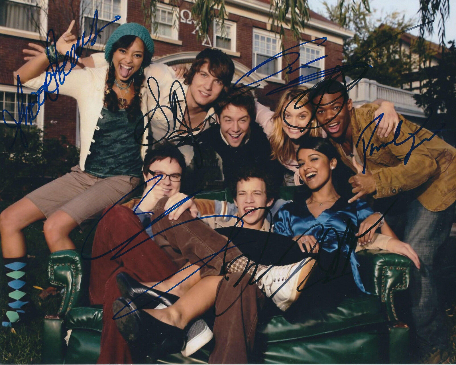 GREEK AUTOGRAPHED Photo Poster painting SIGNED 8X10 #1 AUTOS OF 8 PEOPLE TOOK 4 YEARS TO FINISH