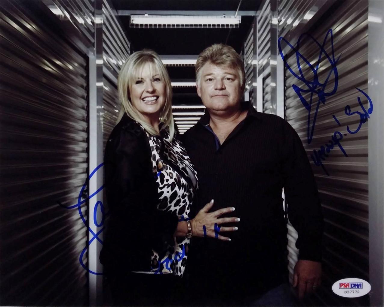 Dan & Laura Dotson Dual Signed Storage Wars 8x10 Photo Poster painting PSA/DNA S37772 Auto