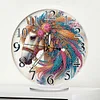 (US Local)Acrylic Special Shape Horse 5D Diamond Painting Clock Art Craft Kit