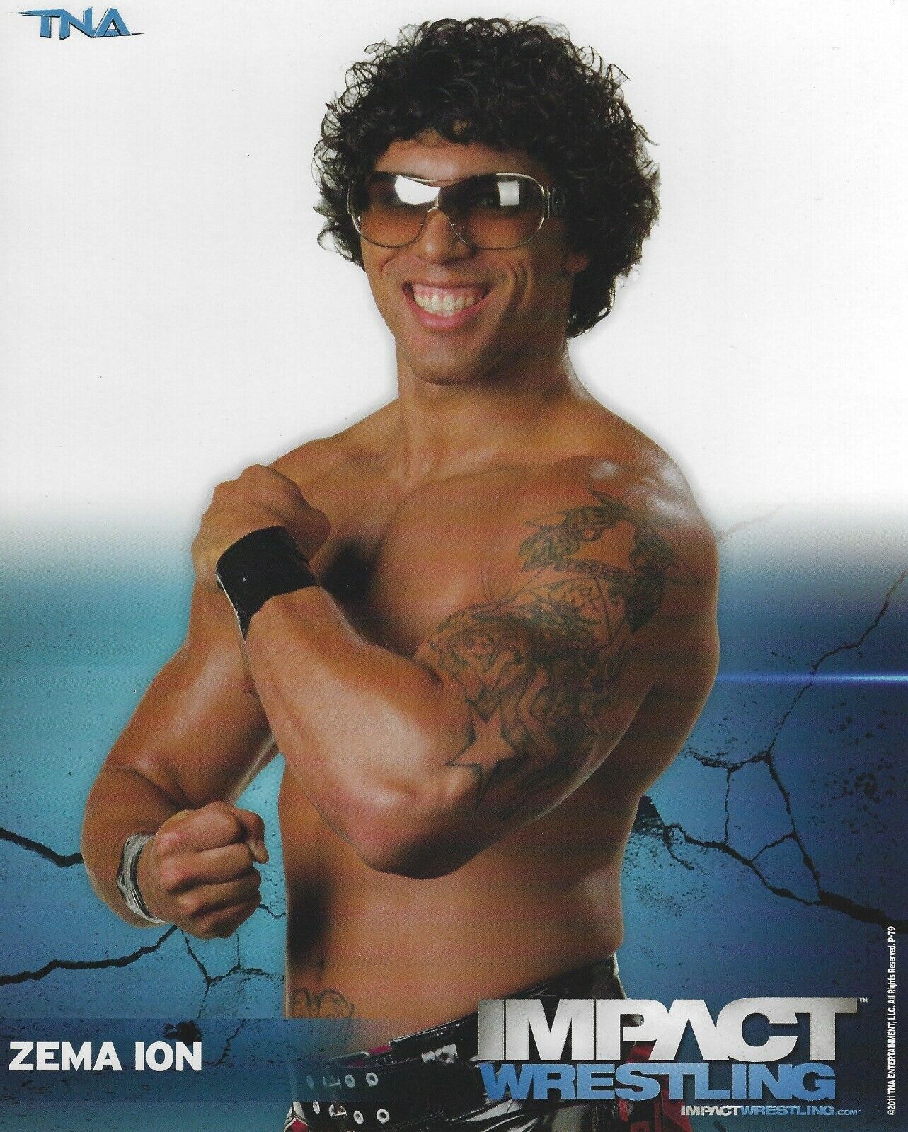 Zema Ion Official 2011 8x10 Promo Photo Poster painting TNA Picture Impact Wrestling DJZ WWE NXT