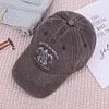 Washed Cotton Baseball Cap Vintage Golf Dad Hat Adjustable Trucker Hat Sun Hat