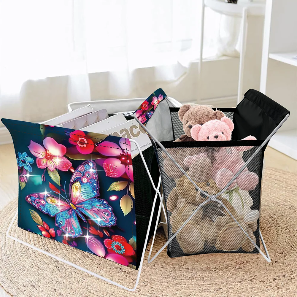 DIY Flower Butterfly Special Shape Diamond Painting Storage Rack for Adults Kids