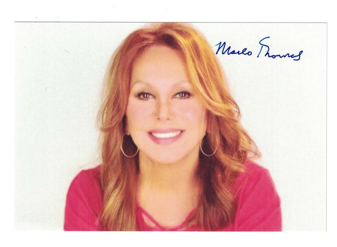 Marlo Thomas Signed Autographed 4 x 6 Photo Poster painting Actress B