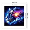 Tiger Landscape Silhouette-11CT Stamped Cross Stitch 45*45cm/17.72*17.72in