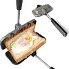Baking Tray Double-sided Hot Dog Toaster Panini Press for Pancakes Omelets Toast