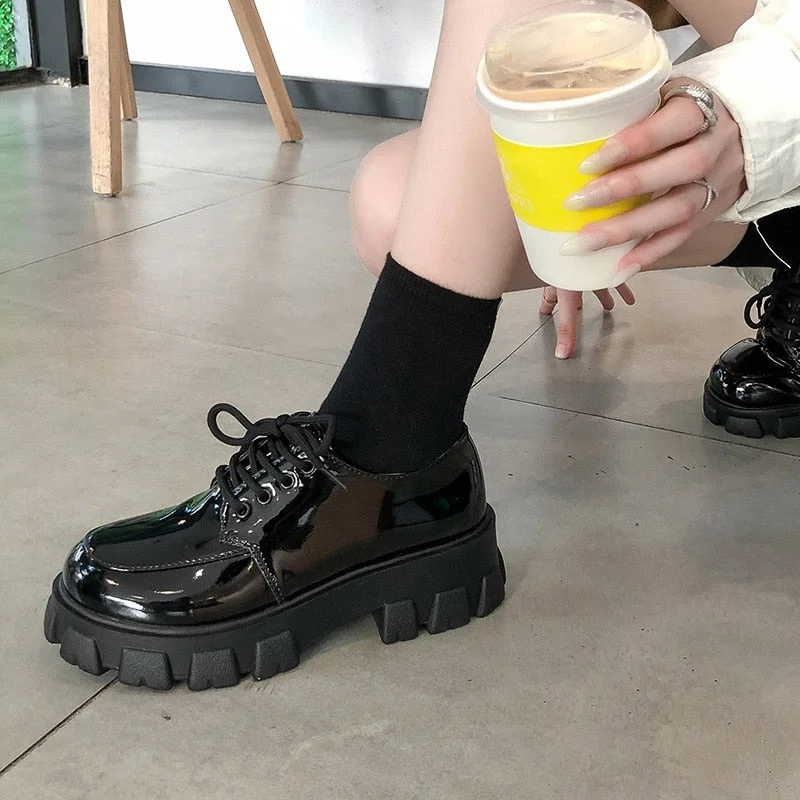 Women Chunky Sneakers Hidden Heels Height Increasing Ladies Wedge Shoes High Top Autumn Platform Women Shoes