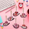 6Pcs DIY Diamond Painting Cowboy Keychain