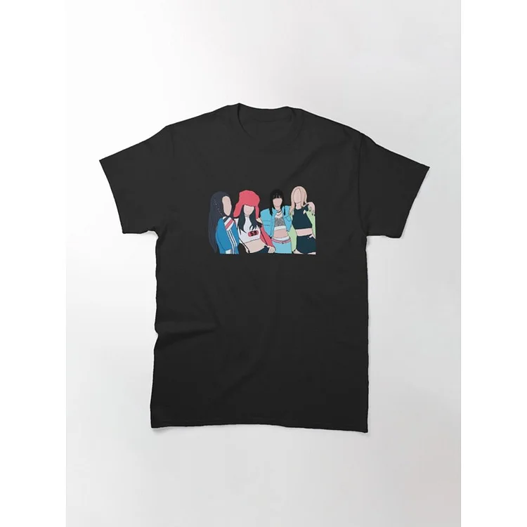 BLACKPINK Shut Down Cartoon T-shirt