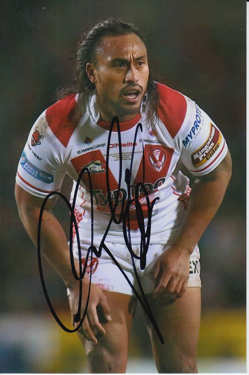 ST HELENS HAND SIGNED ATELEA VEA 6X4 Photo Poster painting 4.