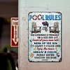 Pool rules - Vintage Metal Signs - 20*30cm/30*40cm - Warning