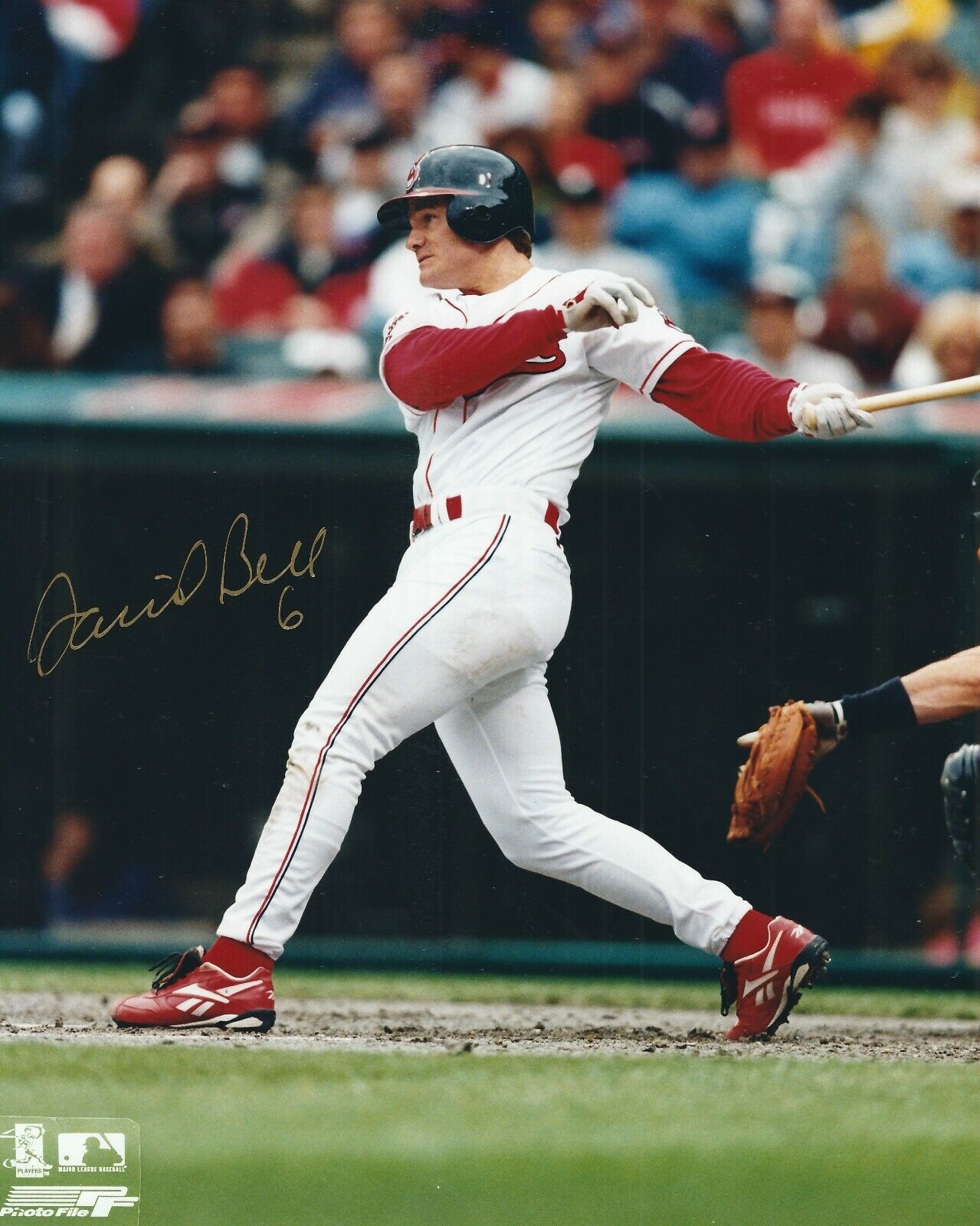 Signed 8x10 DAVID BELL Cleveland Indians Autographed Photo Poster painting - COA