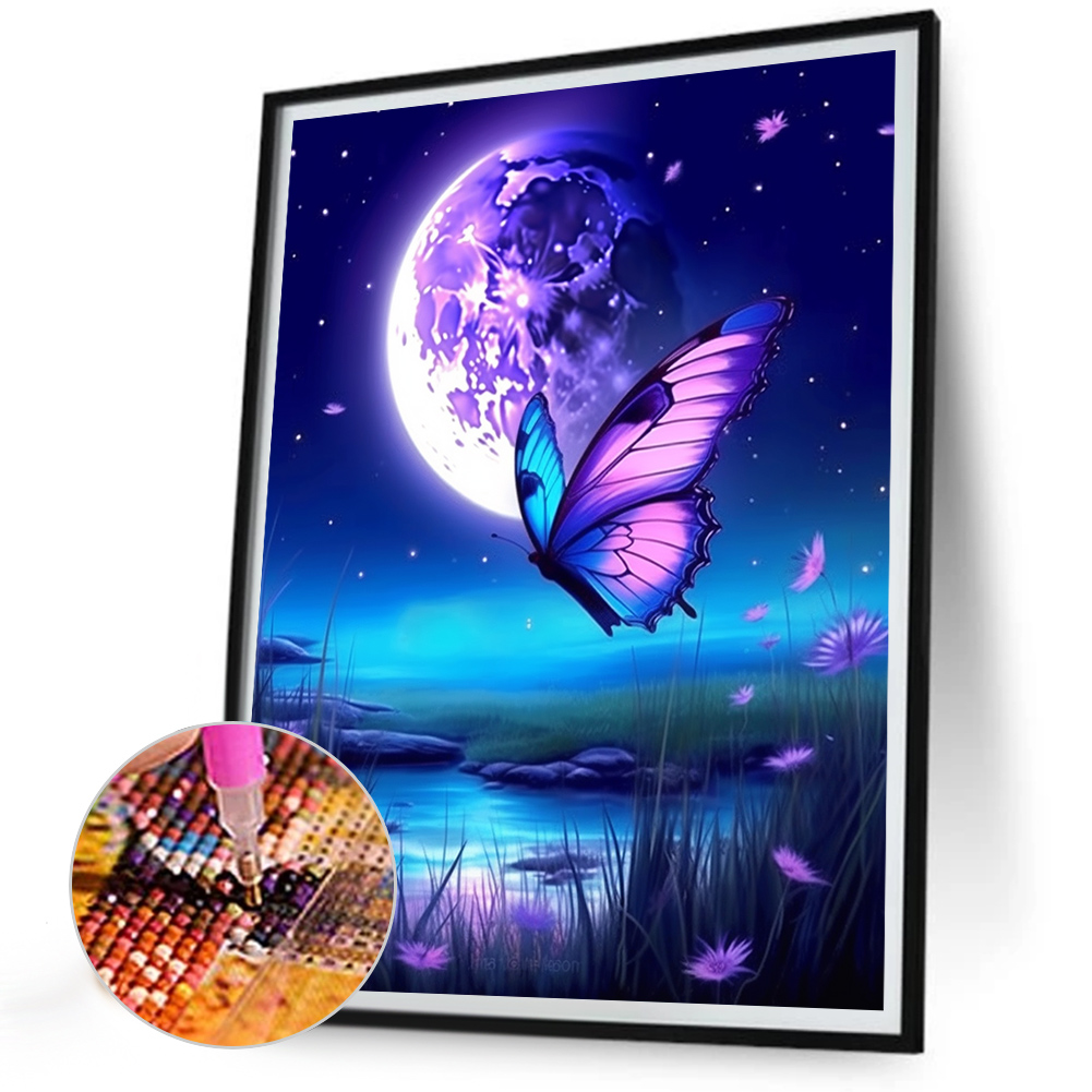 5D Diamond Painting - Butterfly Moon – Leggings & More