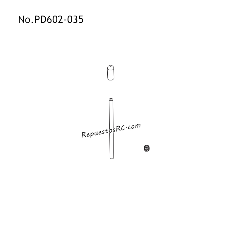 PD RACING TR10 Piezas Tubo de Antena PD602-035