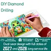 Turtle Diamond Art Monthly Flip Tabletop Calendar January 2027 - December 2028 Small Desktop Calendar Planner 24 Months for Living Room Bedroom Office Desk Gift Giving