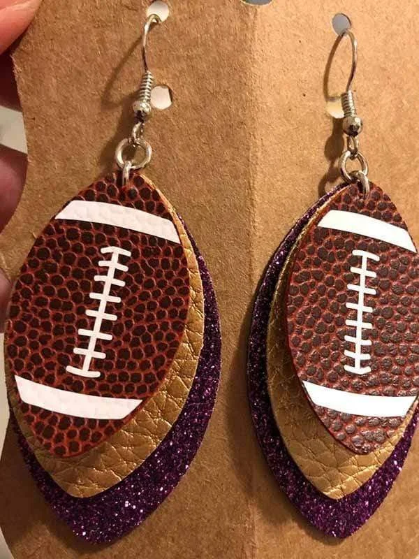 Football earrings