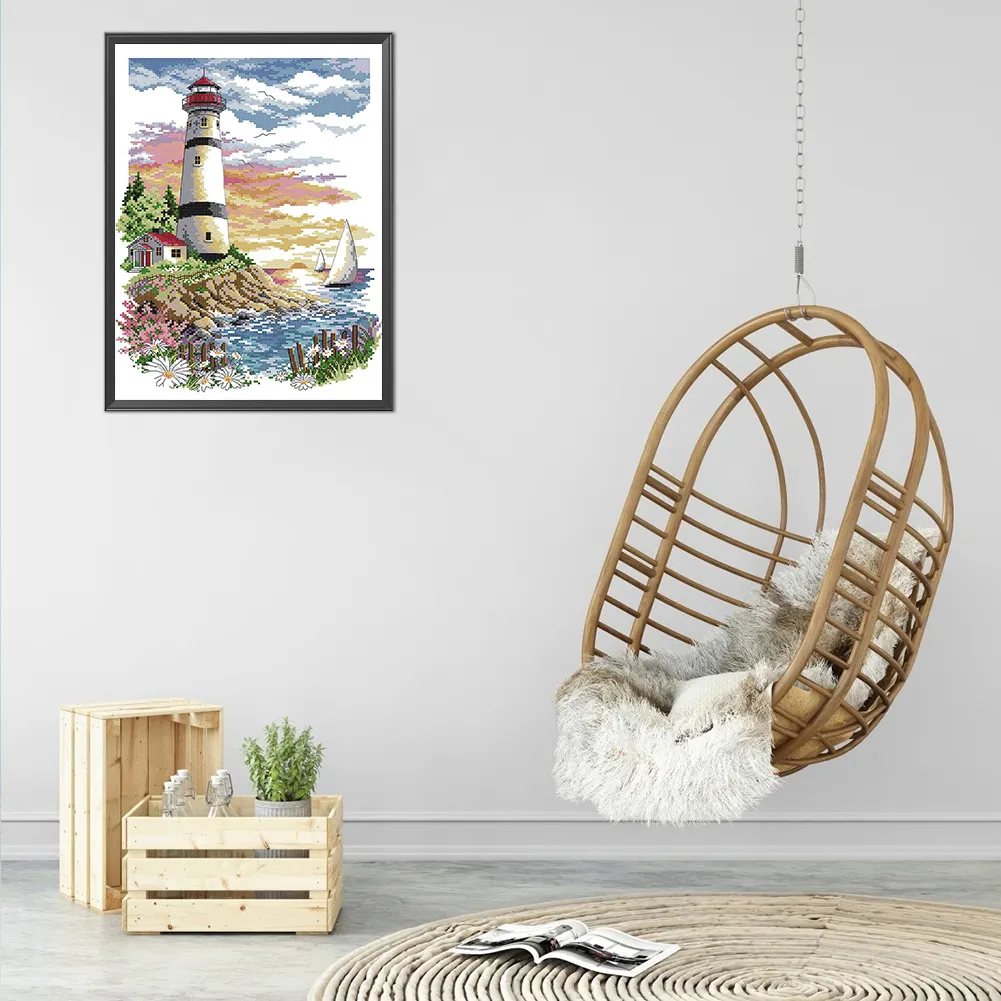 11ct Counted Cross Stitch - Lighthouse(40*50cm)