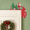 (US Local)DIY Xmas Diamond Art Door Frame Decoration Door Corner Pendants for Feiend Gifts