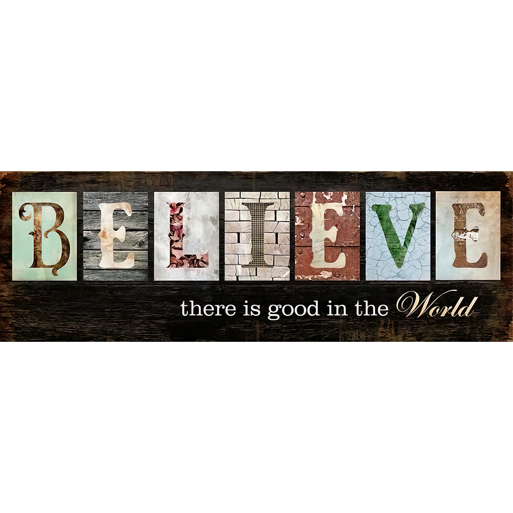 

Believe - Round Drill Diamond Painting - 90*30CM (Big Size), 501 Original