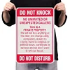 Do Not Knock Do Not Disturb - Vintage Metal Signs(12*16Inch) - Warning