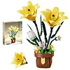 Artificial Flower Building Blocks for Adults Women for Home Office Decor (Lily)