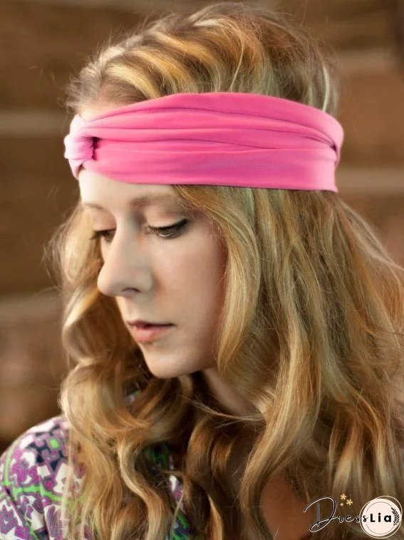 Contrast Color Hair Band Accessories