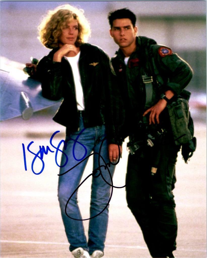 Tom Cruise Kelly McGillis signed 8x10 Picture nice autographed Photo Poster painting pic COA