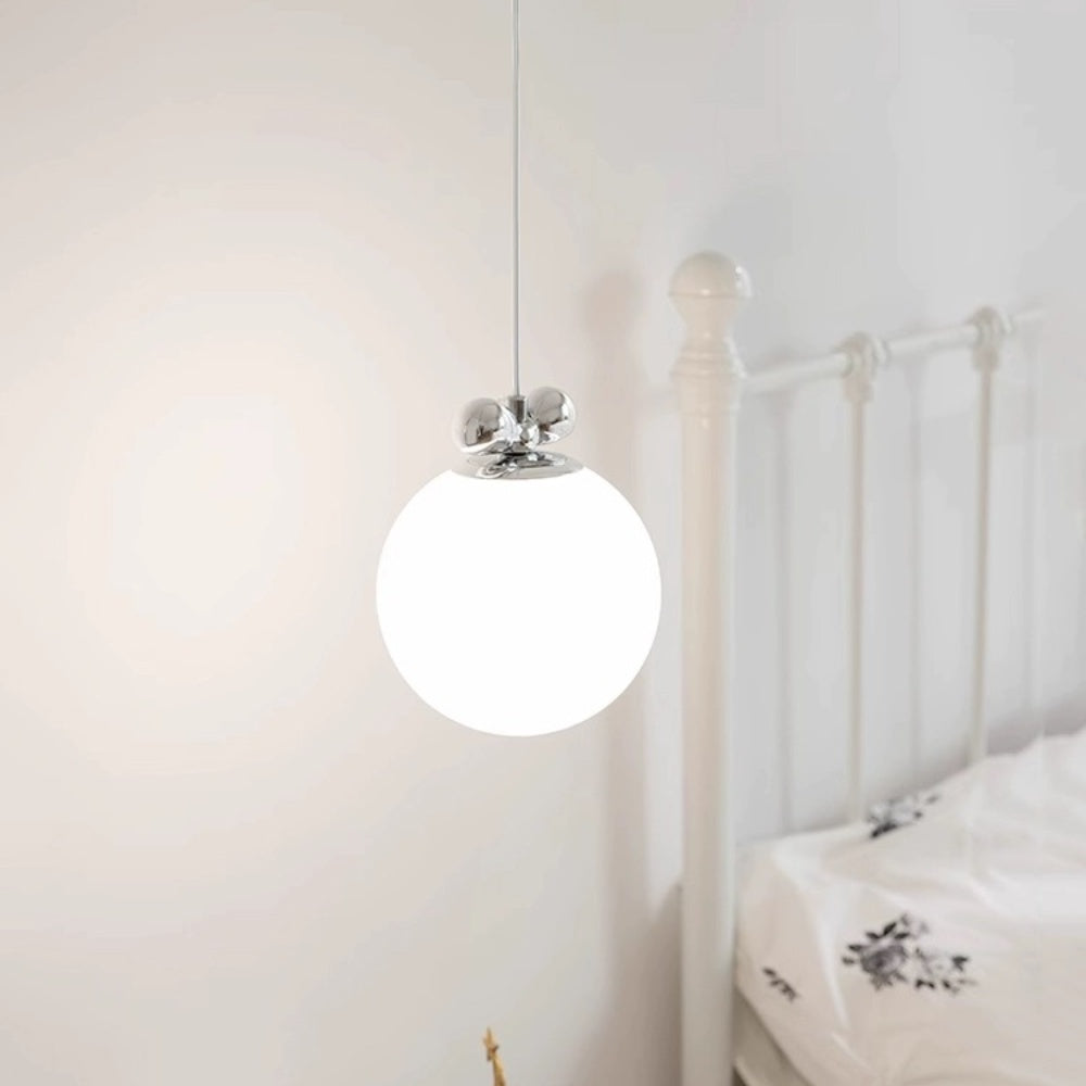 Classic Vintage White Glass Ball Rod Pendant Lights