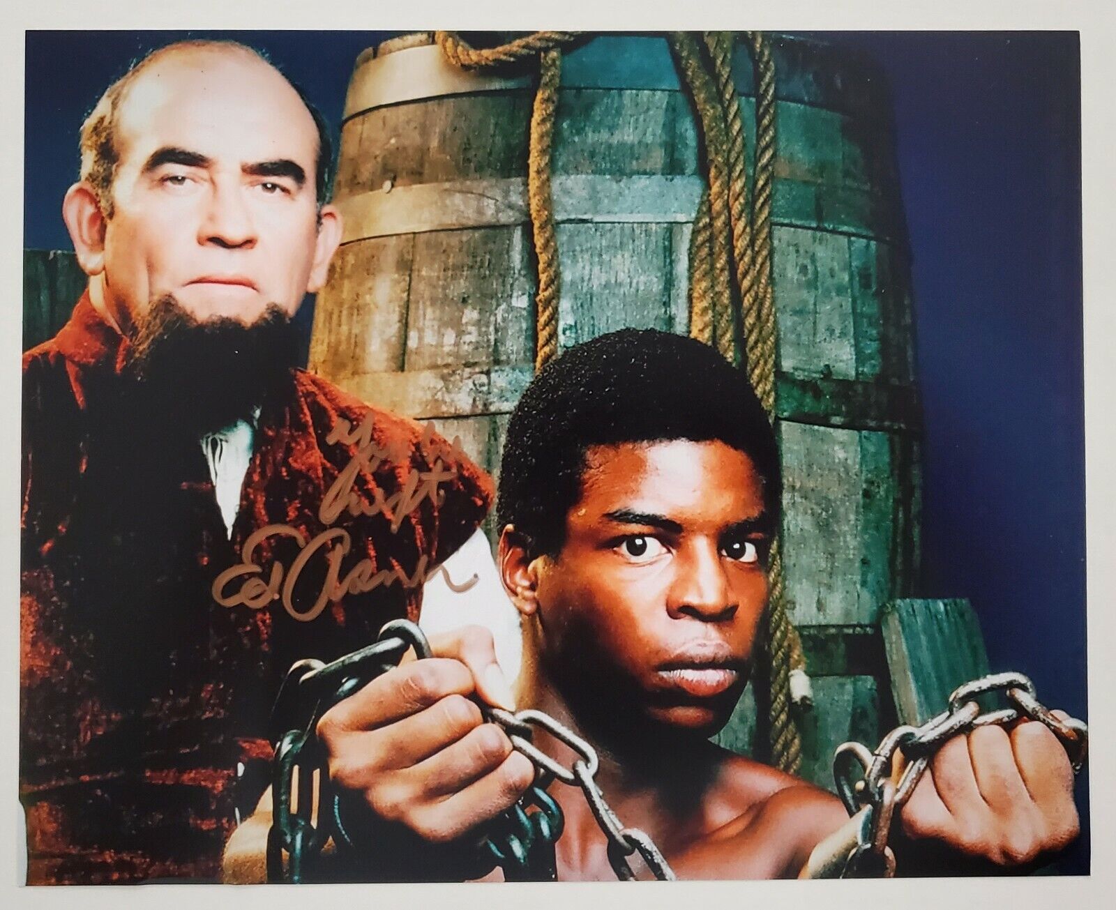 Ed Asner Signed Roots 8x10 Photo Poster painting ELF Up Actor Disney Long Inscription RAD