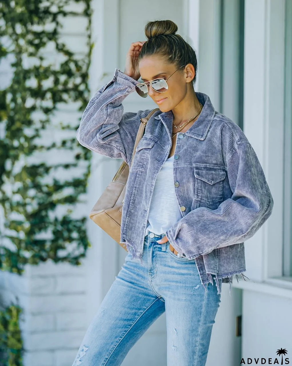 Paddington Corduroy Jacket - Lavender