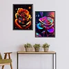 2Pcs/set Diamond Painting-5D Full Round Drill Glitter Rose(40*30 CM)