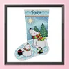 Christmas Socks-11CT Stamped Cross Stitch 40*40cm