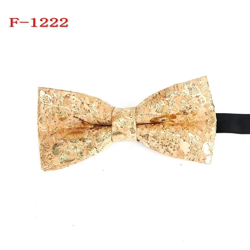 New Bow Tie Male Cork Bow Ties Creative Wood Grain Bow Tie Wedding Groom Host Bowtie Gifts for Men Business Men's Accessories
