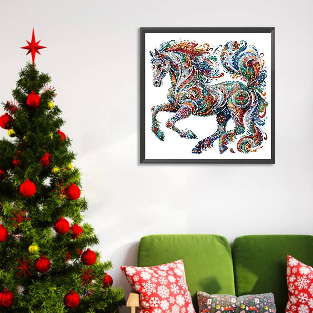 Diamond Painting - Partial Special Shaped Drill - Gorgeous Horse(Canvas|30*30cm)