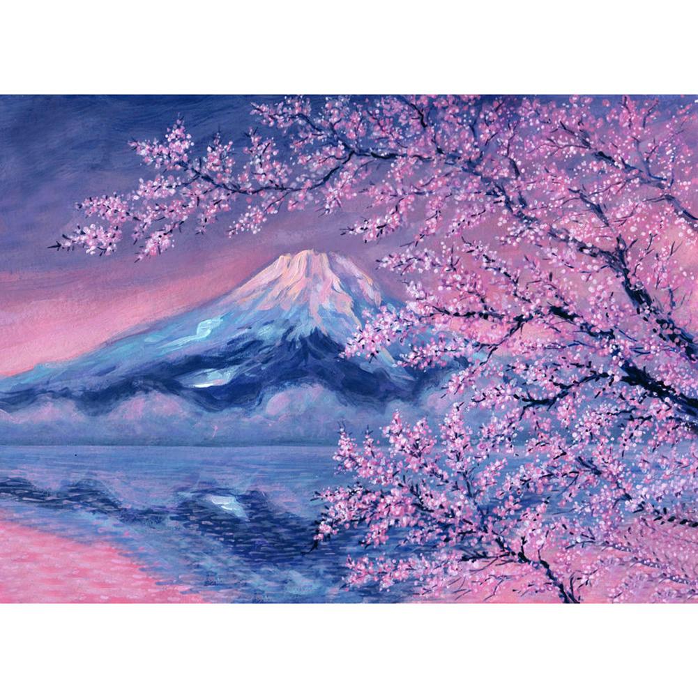 

40*30CM - View Mountain - Round Drill Diamond Painting, 501 Original