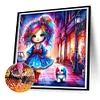 Diamond Painting-DIY Full Round Drill Girl