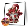 >SALE<5D DIY Partial Special Shaped Drill Diamond Painting Valentines Day Gnome30x30cm