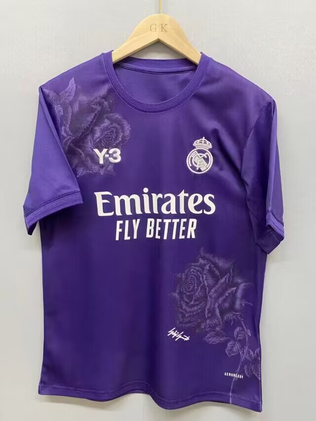 24/25 Football Shirt Real Madrid Y3 Purple Thai quality