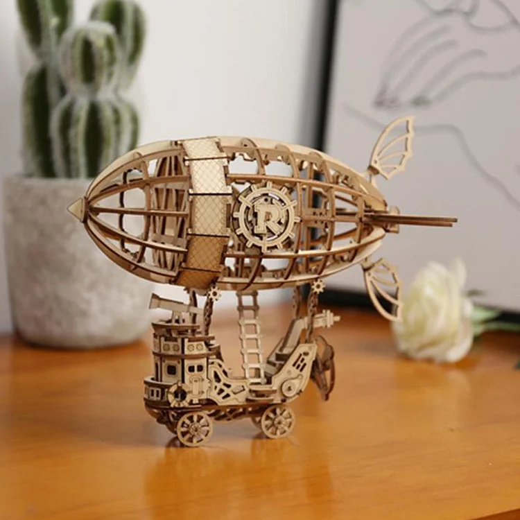 Rolife Airship Model 3D Wooden Puzzle TG407 | Robotime Online